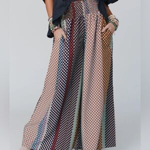 Sweet Surrender Wide Leg Printed Pants - Multicolor